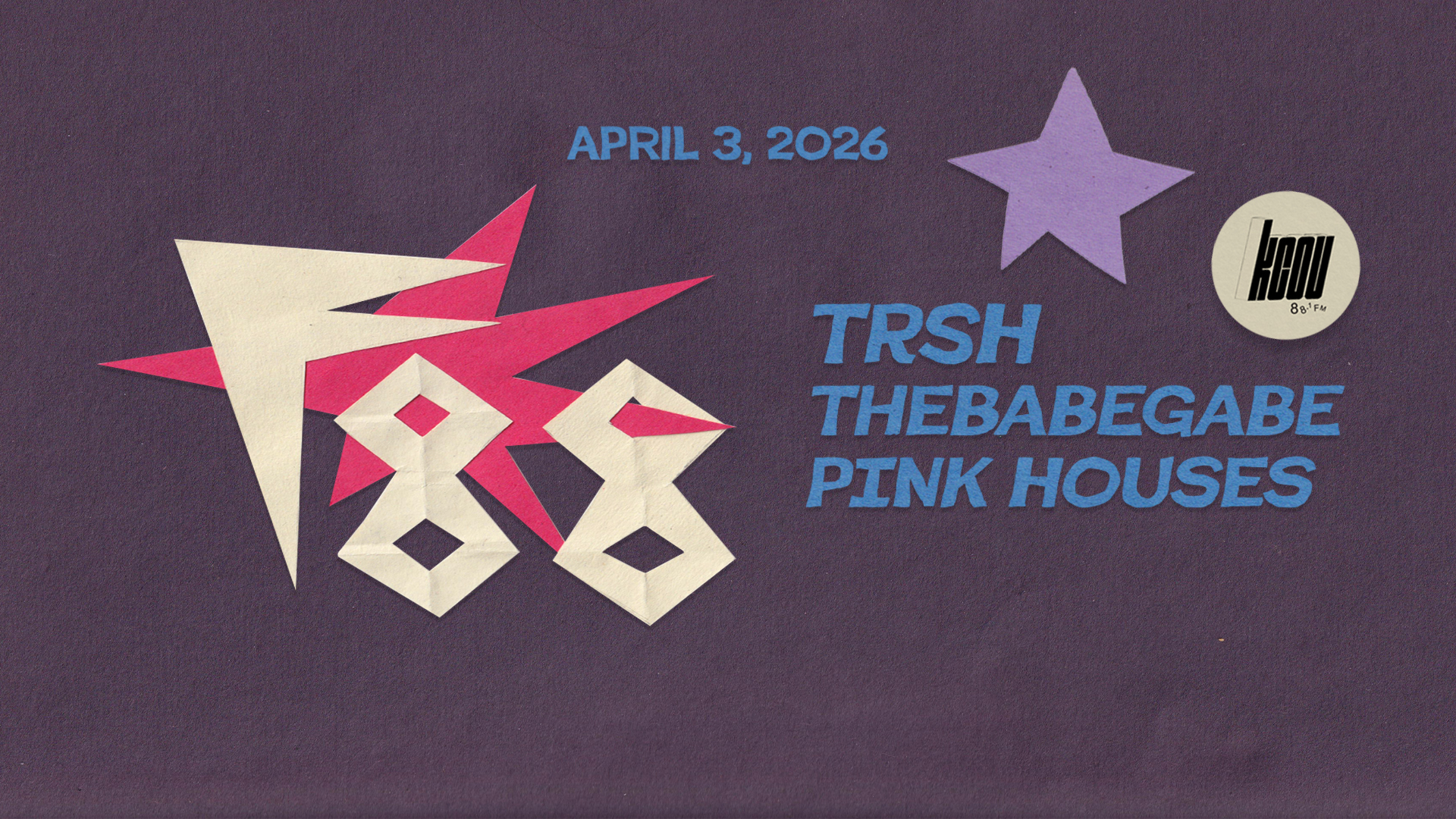 KCOU F88 at The Blue Note on April 3, 2026