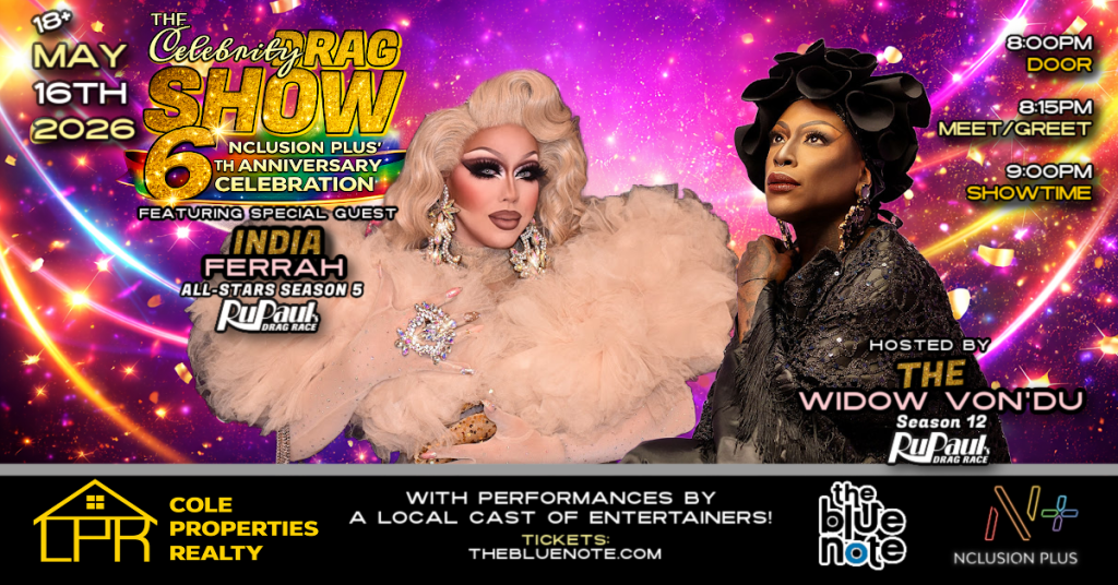 Blue Mujsic Note The Celebrity Drag Show ft. India Ferrah - The Blue Note