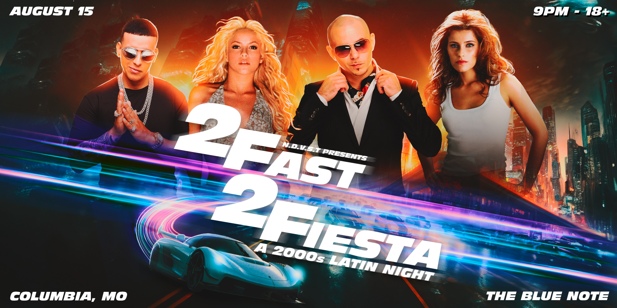 2 Fast 2 Fiesta: A 2000s Latin Night at The Blue Note on August 15, 2026